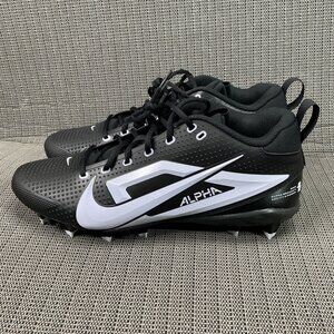 Nike Alpha Menace 4 Agility X Power Mens Size 12.5 Black/White Football Cleats
